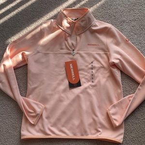 🆕NWT Merrell Geotex Quarter Zip-Peach